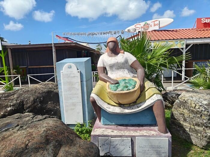 Local market statue and culture
