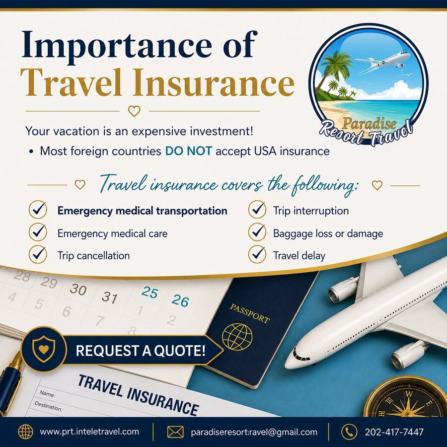 Importance of Travel Insurance - Paradise Resort Travel